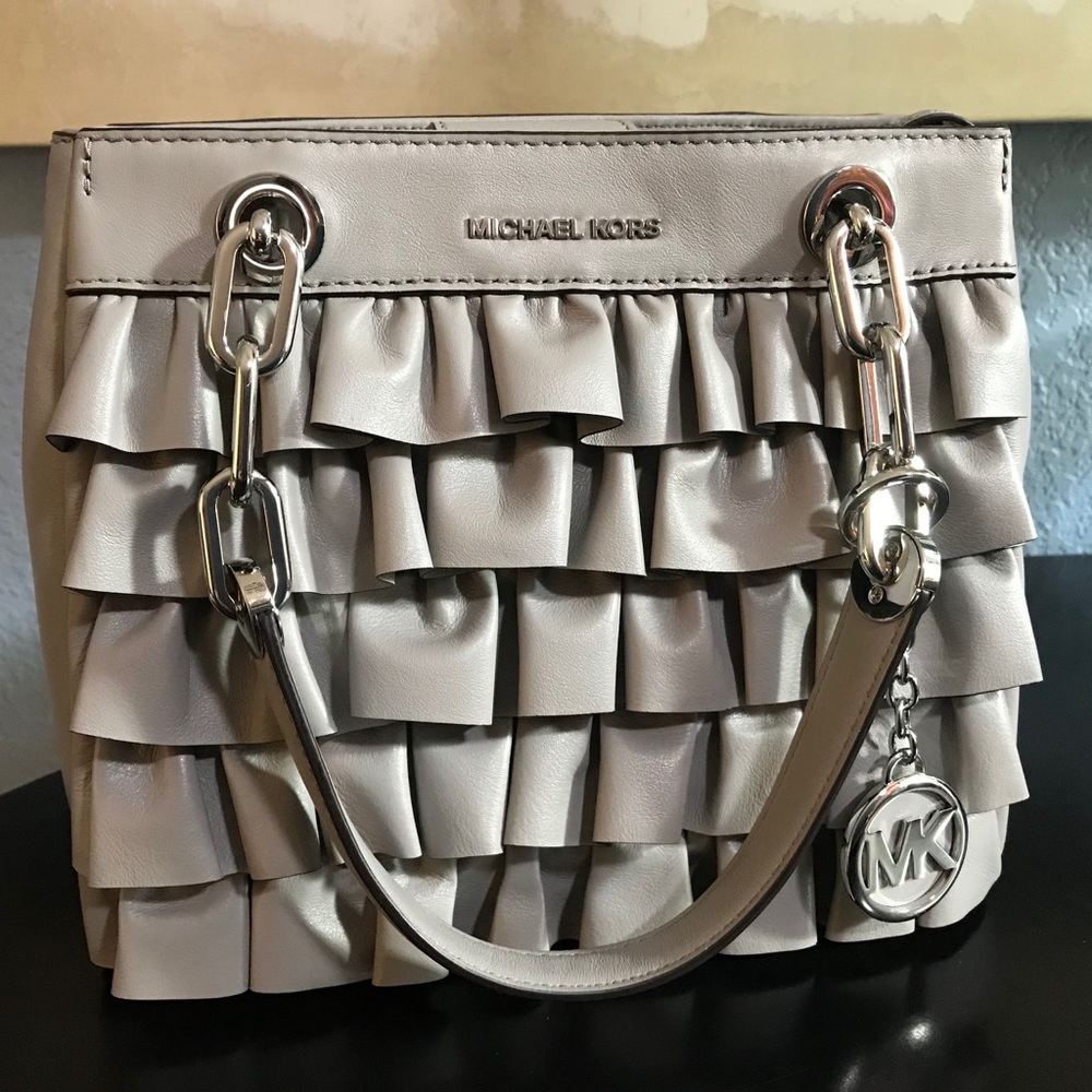 PRICE DROP Michael Kors Cynthia Ruffled Satchel
